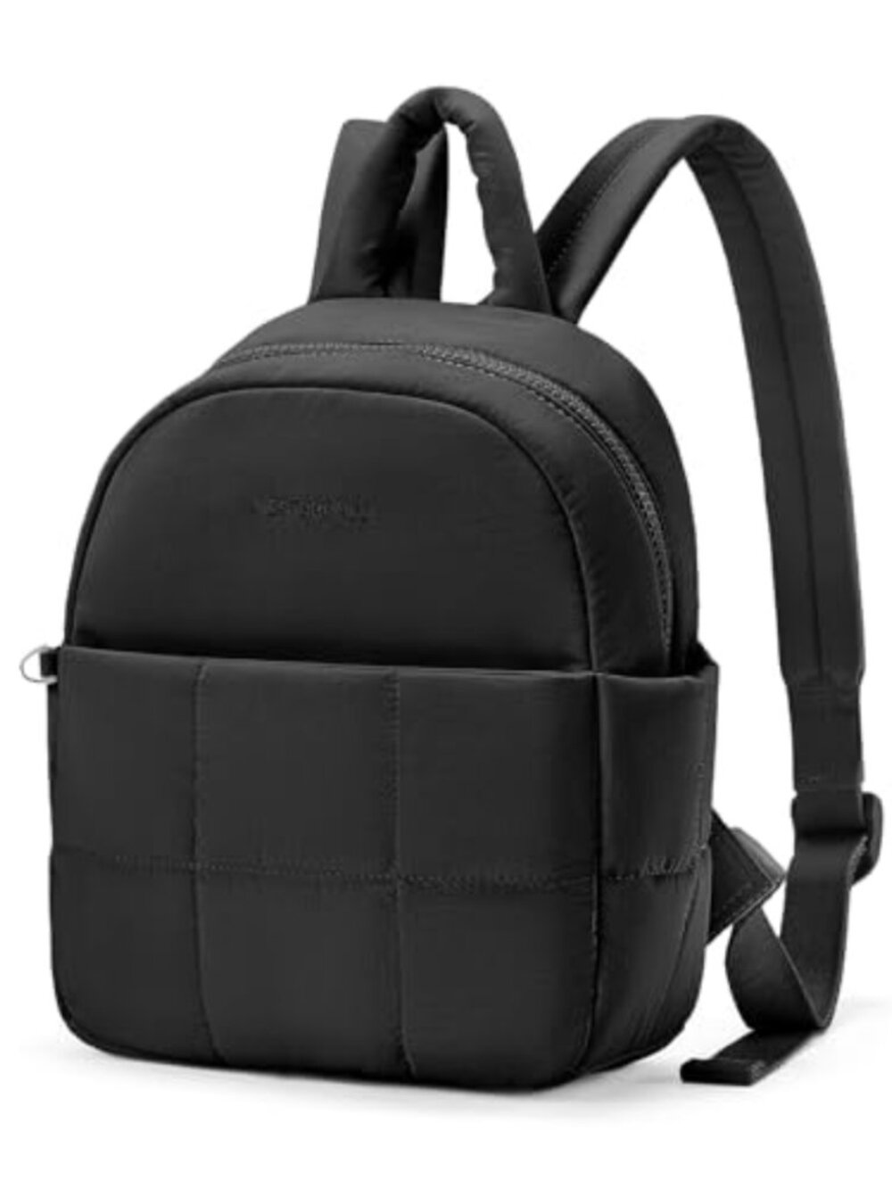 Recycled Nylon Mini Backpack Lightweight Puffer Daypack with iPad Sleeve